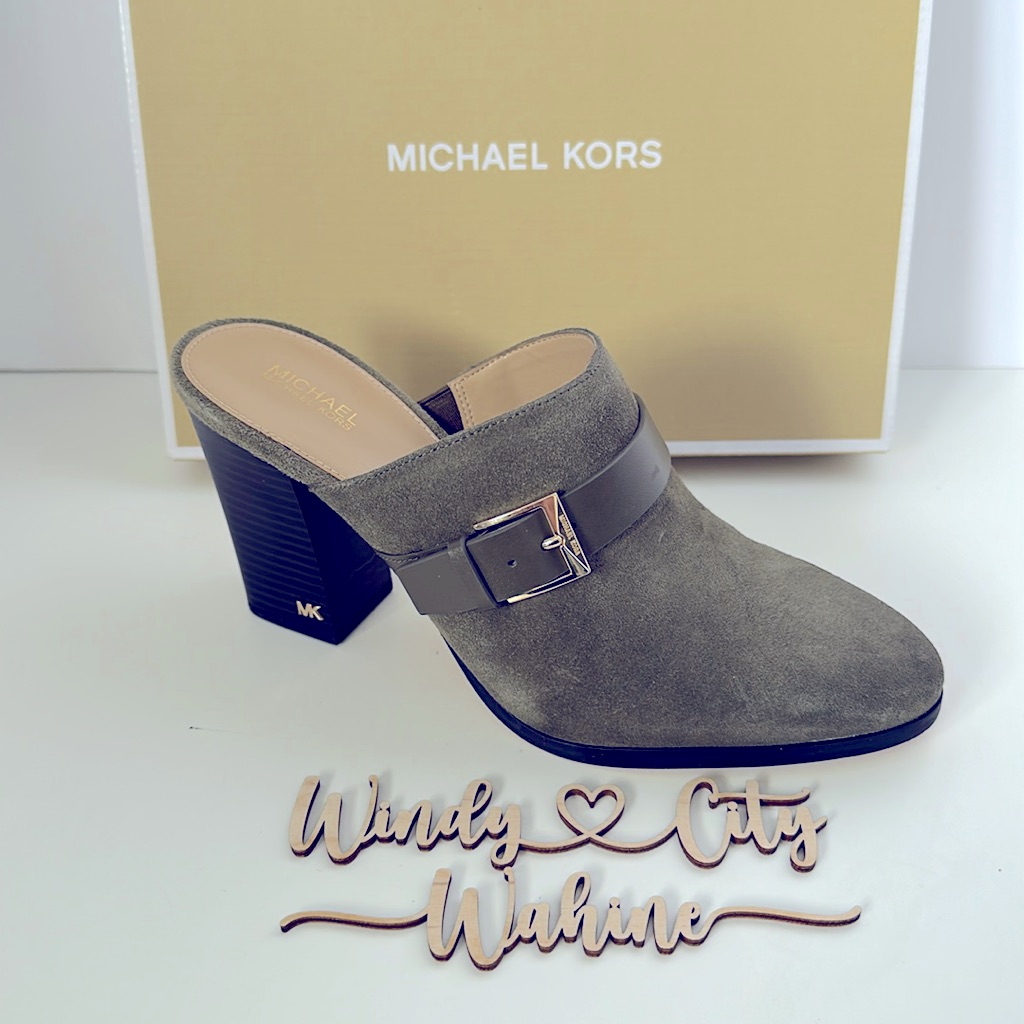 Nib Michael Kors Kara Mule Sz 9, Olive